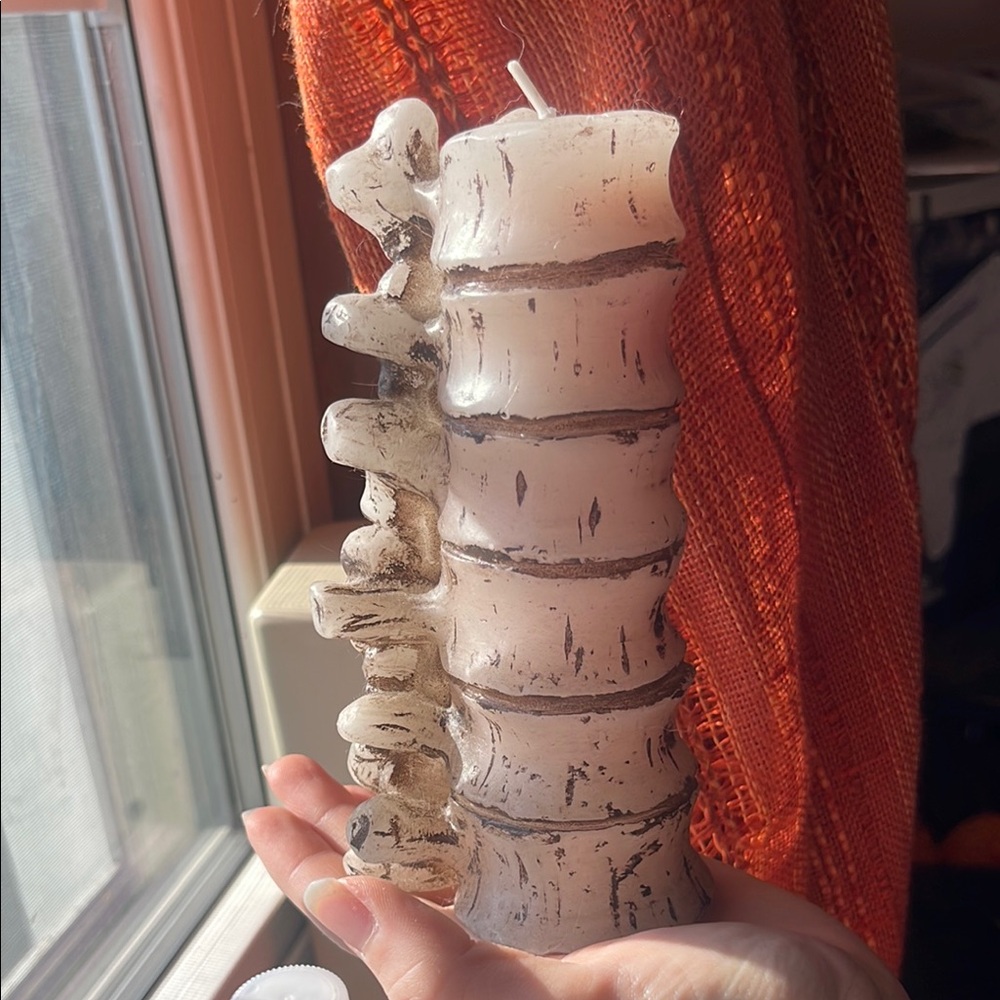 Bleeding Spine Candle Halloween Accent